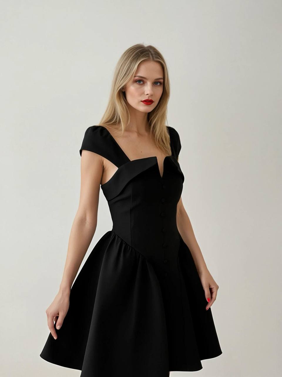 Scarlet Elegance Dress
